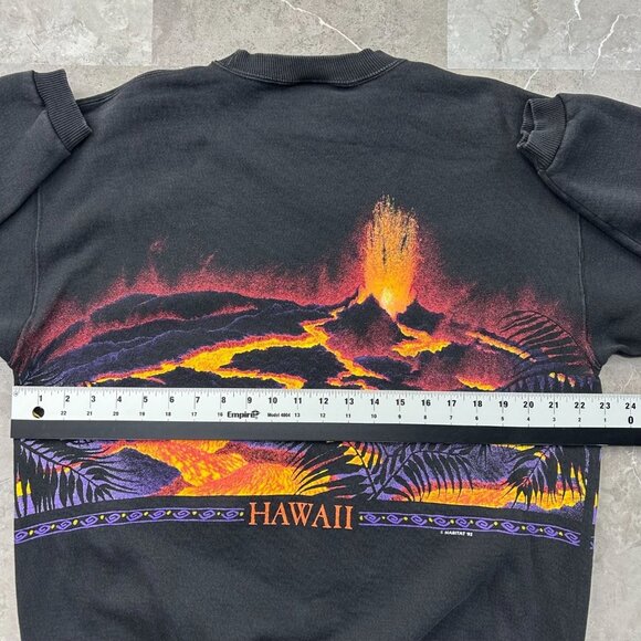 Vintage Volcanos National Park Sweatshirt Mens Medium AOP All Over Print Hawaii - Picture 6 of 8